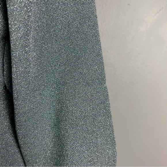 REBECCA TAYLOR BLUE METALLIC SWEATER - Picture 5 of 10